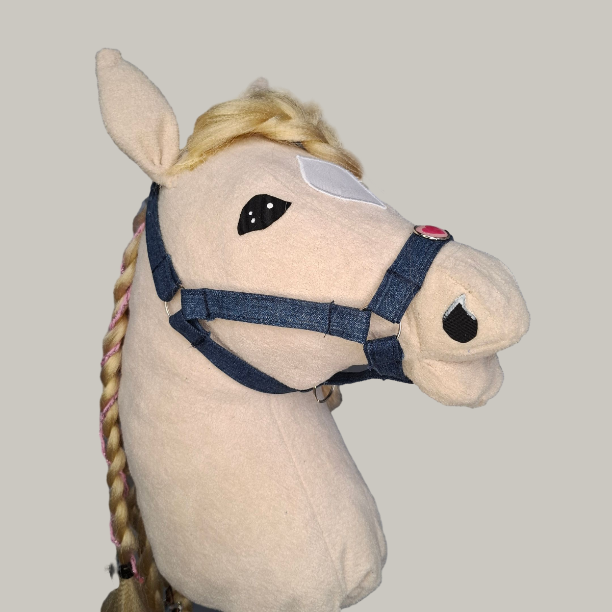 Hobby horse halster - Blauw denim