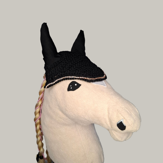 Hobbyhorse Oornetje Zwart met bling