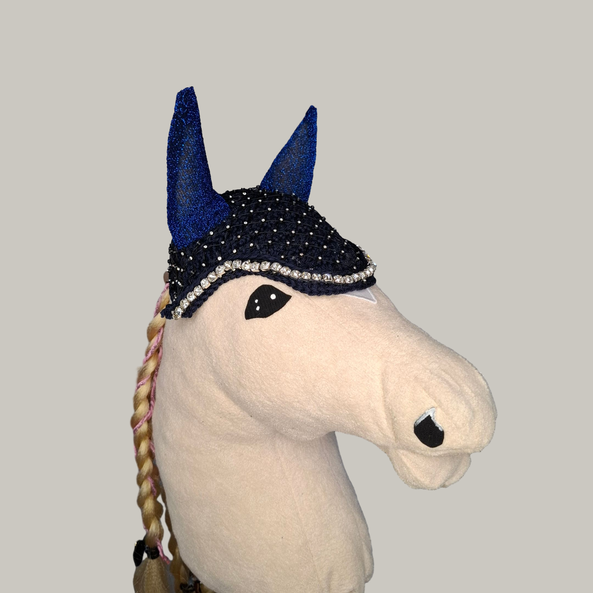 Hobbyhorse Oornetje Marine Blauw met over de TOP blingbling