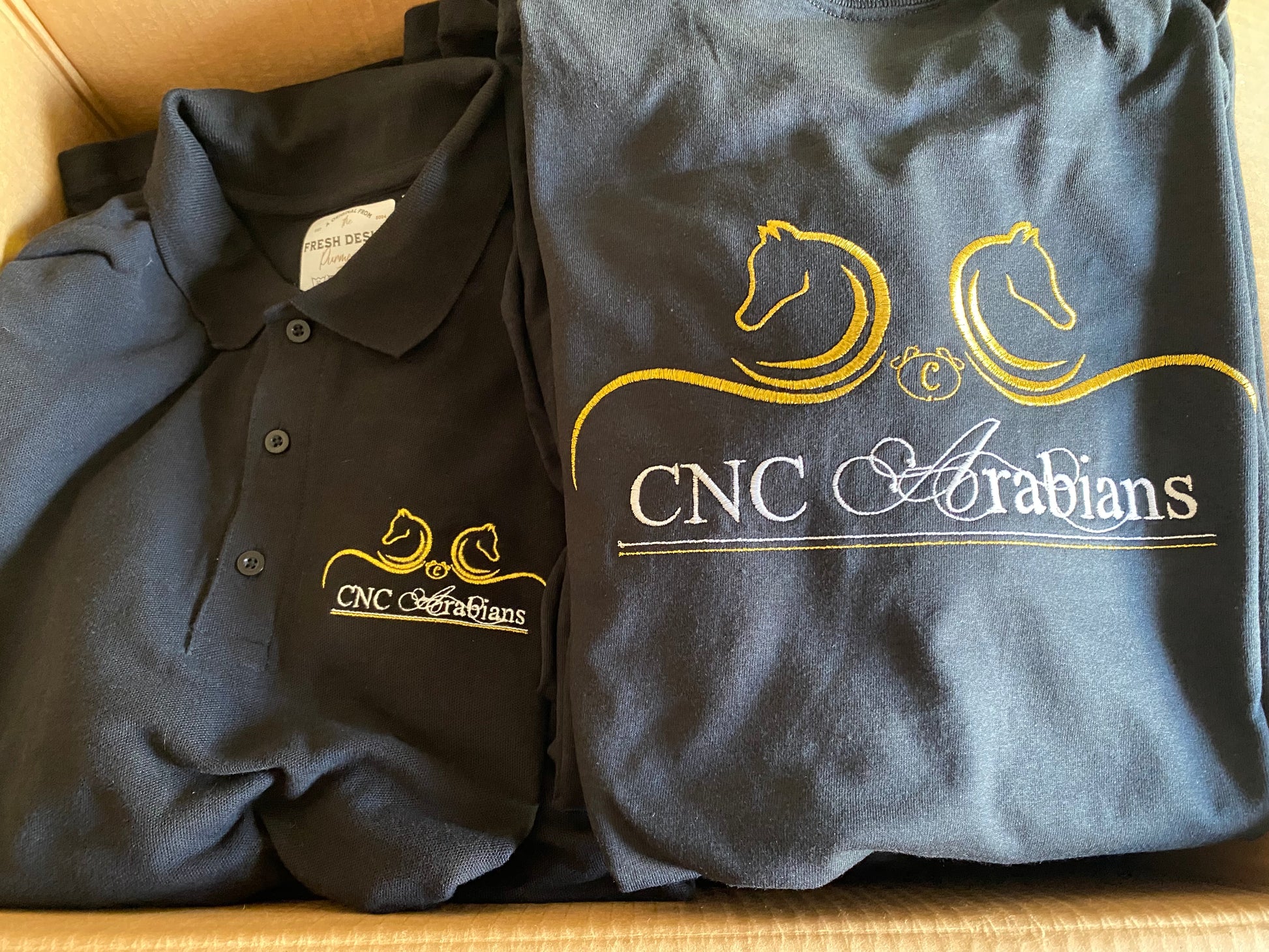 stijlvol strak borduurgaren logo