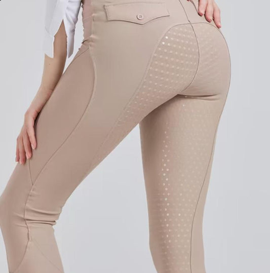 rijlegging  rijbroek grip antislip